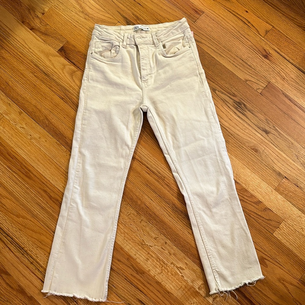 ZARA High waisted Straight leg Jean